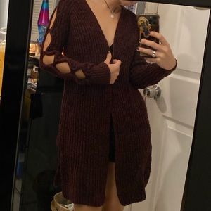black maroon cardigan ♥️🖤